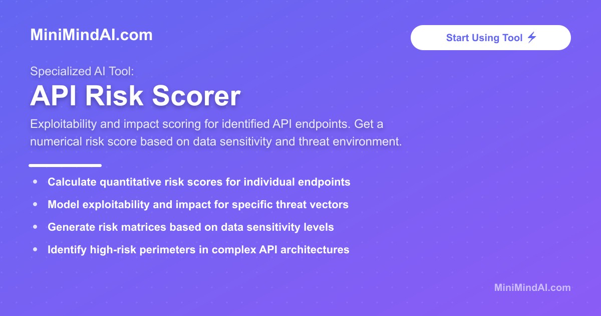 API Risk Scorer | MiniMind AI