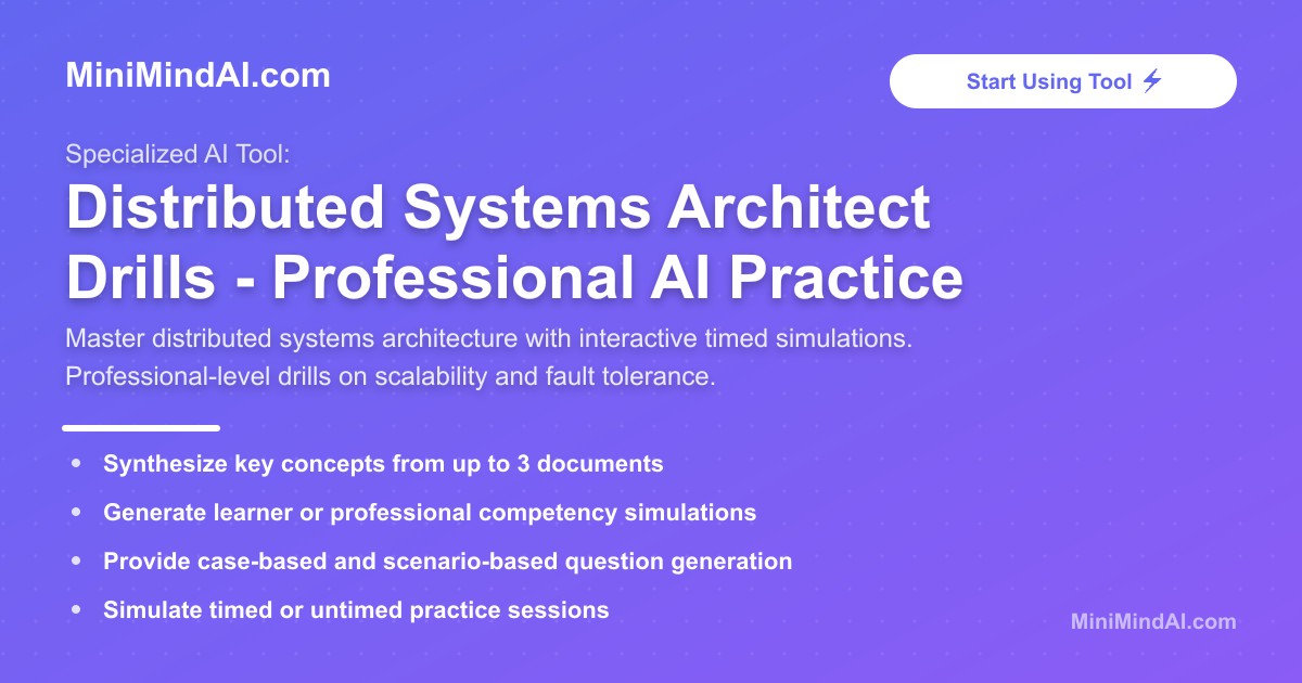 Distributed Systems Architect Drills - Professional AI Practice ...