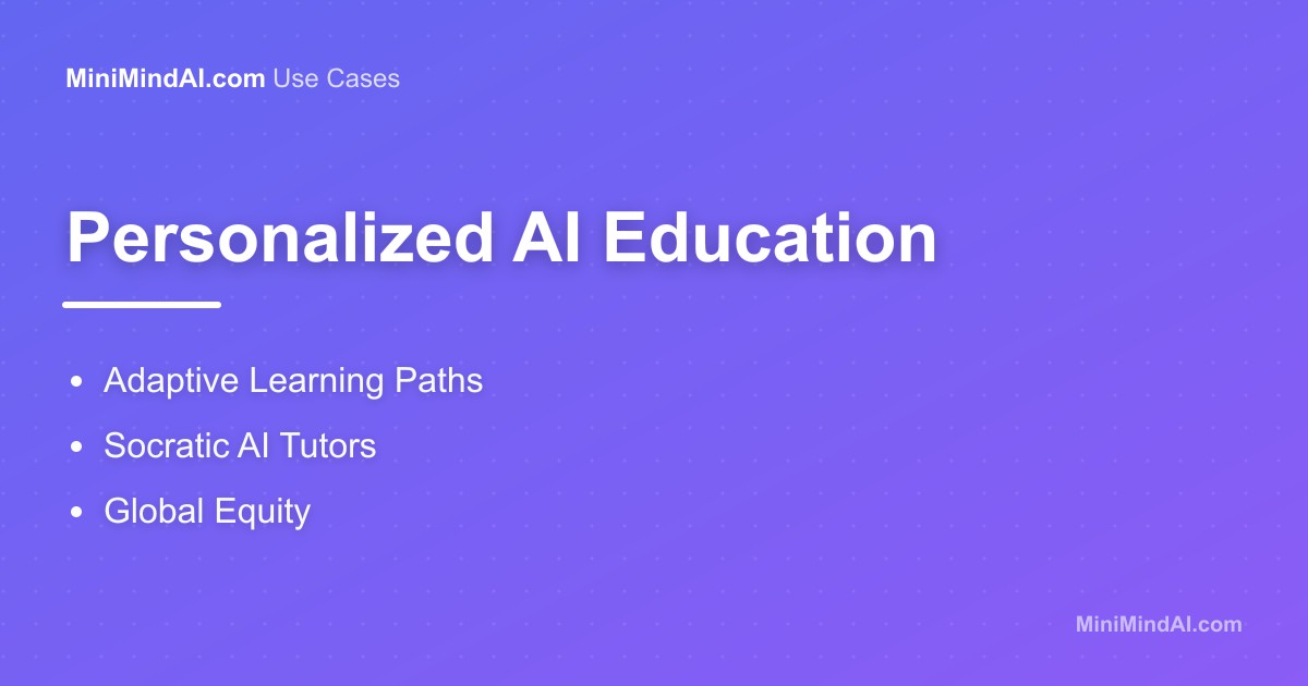AI in Education 2026: Personal Learning | MiniMind AI