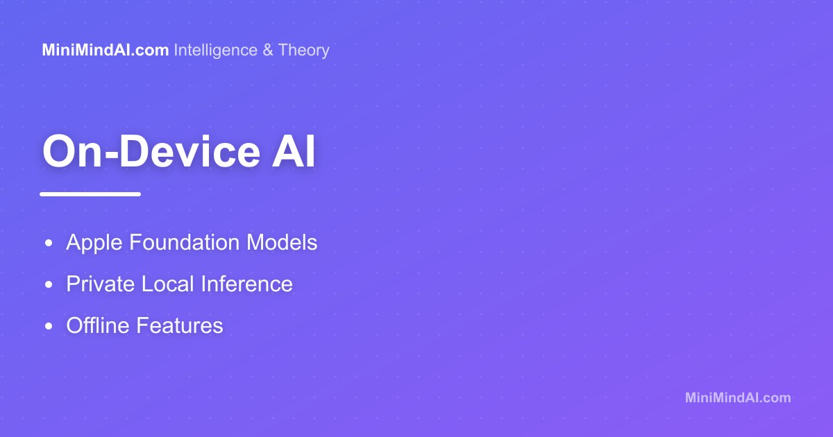On-Device AI and Apple Foundation Models | MiniMind AI