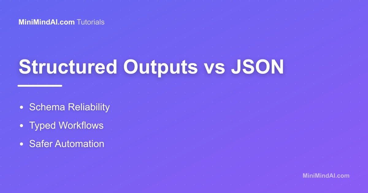 Structured Outputs vs JSON Mode Explained | MiniMind AI